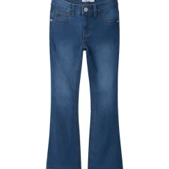 New Nkfpolly boot-cut jeans til barn, Dark Blue Denim Bukser Jente 8-16 År | Bukser Baby Gutt