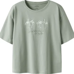 Best Nkfveen t-skjorte til barn, Aqua Gray T-skjorte Jente 8-16 År | T-skjorter & Singleter Jente