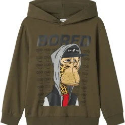 Clearance Nkmdico hettegenser til barn, Dusty Olive Gensere Gutt 8-16 År | Gensere & Overdeler Gutt