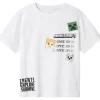 Clearance Nkmjafar Minecraft t-skjorte, Bright White T-skjorte Gutt 8-16 År | T-skjorter Gutt