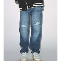 Outlet Nkmryan straight jeans til barn, Medium Blue Denim Bukser Gutt 8-16 År | Bukser Baby Gutt