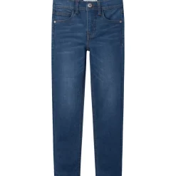 Fashion Nkmsilas slim-fit jeans til barn, Dark Blue Denim Bukser Gutt 8-16 År | Bukser Baby Gutt