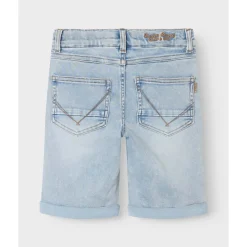 Discount Nkmtheo denim shorts til barn, Light Blue Bleach Shortser Gutt 8-16 År | Shortser Baby Gutt