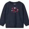 New Nmfbiliva sweastshirt til småbarn, Dark Sapphire Gensere & Overdeler Jente | Gensere & Overdeler Gutt
