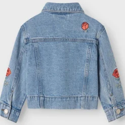 Hot Nmfconny denim jakke til småbarn, Light Blue Denim Jakker Barn | Jakker Baby