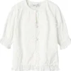 Fashion Nmffasine kortermet bluse til småbarn, Bright White Penklær Jente | Penklær Jente