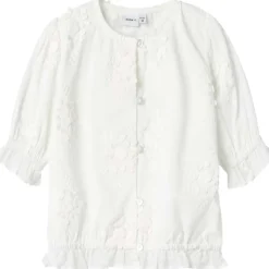 Fashion Nmffasine kortermet bluse til småbarn, Bright White Penklær Jente | Penklær Jente