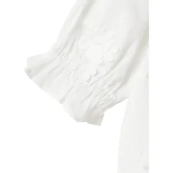 Fashion Nmffasine kortermet bluse til småbarn, Bright White Penklær Jente | Penklær Jente