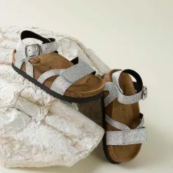 Hot Nmffiona sandaler til småbarn, Silver Sandaler Og Badesko