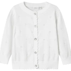 Outlet Nmfresommi strikket cardigan, Bright White Penklær Jente | Juleantrekk Til Jente