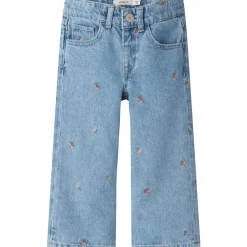 Online Nmfrose Wide Jeans til småbarn, Light Blue Denim Bukser & Tights Jente | Bukser & Tights Baby Jente