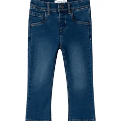Online Nmfsalli 6427 boot-cut jeans, Dark Blue Denim Bukser & Tights Jente | Bukser & Tights Baby Jente
