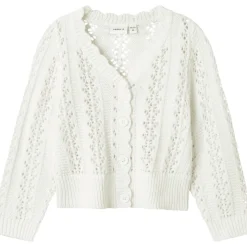 Discount Nmftana strikket cardigan til barn, Bright White Penklær Jente | Penklær Jente 8-16 År