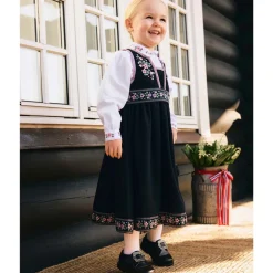 Discount Nmftena bunad/festdrakt småbarn, Dark Sapphire/Pink Penklær Jente | Bunader / Festdrakter Barn