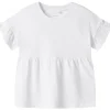 Best Nmfvavina t-skjorte til småbarn, Bright White T-skjorter & Singleter Jente | T-skjorter Gutt