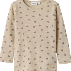 Best Nmfwang Rib genser i ull m/hjerter, Pure Cashmere Ullgensere Jente 3-10 År | Ullgensere Gutt 3-10 År