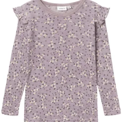 Hot Nmfwomi genser i ull/modal, Purple Dove Ullgensere Jente 3-10 År | Ullgensere Gutt 3-10 År