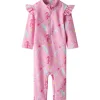 Online Nmfzila 3/4 UV-drakt til småbarn, Pink Frosting Badetøy Jente | Badetøy Baby Jente