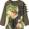 Fashion Nmmdovid Gigantosaurus genser, Dusty Olive Gensere & Overdeler Gutt | Gensere Baby Gutt