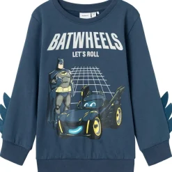 Clearance Nmmjuice Batwheels sweatshirt, Dark Denim Gensere & Overdeler Gutt | Gensere Baby Gutt