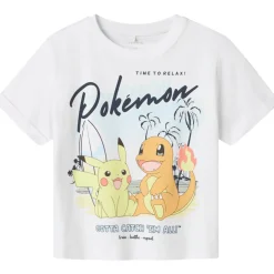 Outlet Nmmmagil Pokemon t-skjorte småbarn, Bright White T-skjorter Gutt | Kort