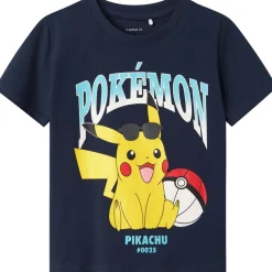 Hot Nmmmahe Pokemon t-skjorte småbarn, Navy Blazer T-skjorter Gutt | Kort
