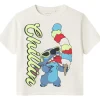 Best Nmmmalix Stitch t-skjorte til småbarn, Cloud Dancer T-skjorter Gutt | Kort