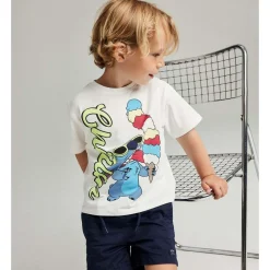 Best Nmmmalix Stitch t-skjorte til småbarn, Cloud Dancer T-skjorter Gutt | Kort