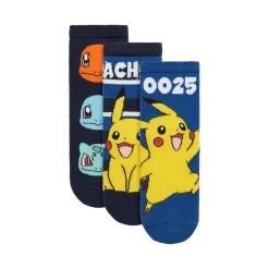 Hot Nmmmik Pokemon 3-pack sokker småbarn, Navy Blazer Sokker Gutt | Sokker Baby Gutt