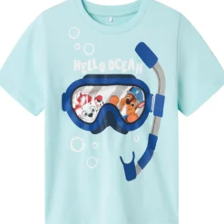 Clearance Nmmmorish Paw Patrol t-skjorte småbarn, Blue Tint T-skjorter Gutt | Kort
