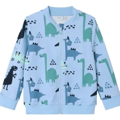 Online Nmmniklaus zip-genser til småbarn, Chambray Blue Gensere & Overdeler Gutt | Gensere Baby Gutt
