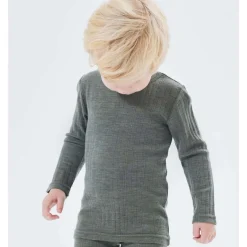 Hot Nmmwang Needle genser i ull, Mulled Basil Ullgensere Gutt 3-10 År | Ullbody Og Ullgensere Baby