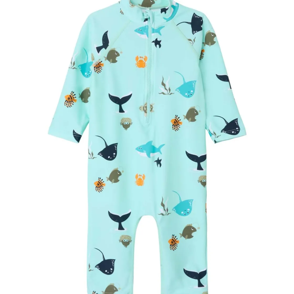 Clearance Nmmzilo 3/4 UV-drakt til småbarn, Blue Tint Badetøy Gutt | Badetøy Baby Jente