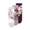 Sale Orra Gabby's Dukkehus 3-pack sokker, plum purple Sokker Jente | Sokker Baby Jente