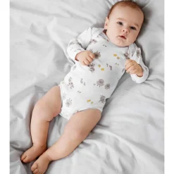 Fashion 2-pack body m/gårdsdyr, bright white Bodyer Baby Jente | Bodyer Baby Gutt