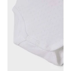 New 2-pack needledrop body, bright white Bodyer Baby Jente