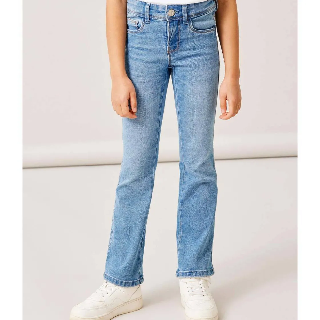 Online Polly 1142 skinny boot jeans, medium blue Bukser Jente 8-16 År | Bukser Baby Gutt