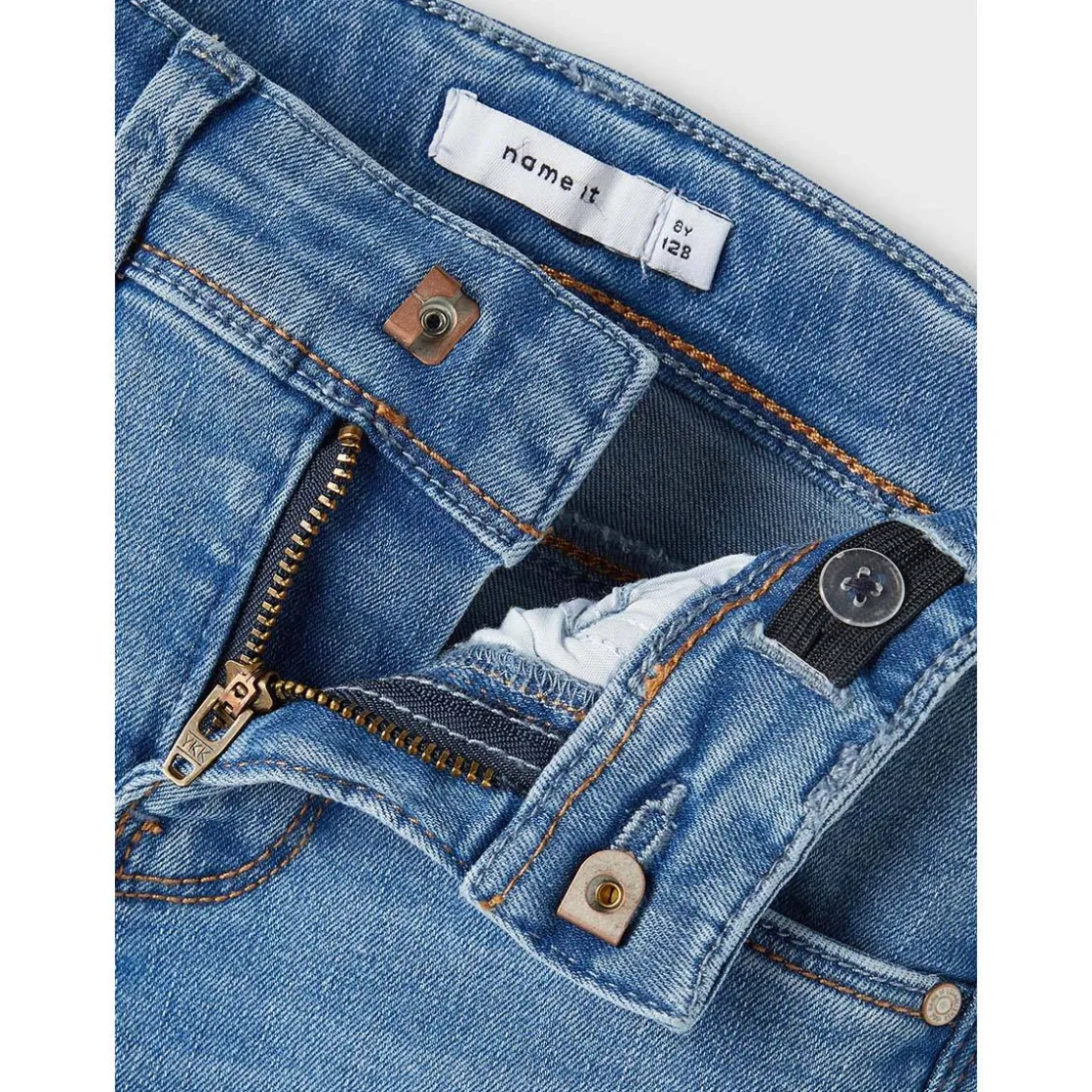 Online Polly 1142 skinny boot jeans, medium blue Bukser Jente 8-16 År | Bukser Baby Gutt