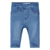 New Salli slim leggings til baby, medium blue denim Bukser & Tights Baby Jente | Bukser Baby Gutt