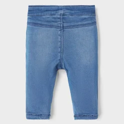 New Salli slim leggings til baby, medium blue denim Bukser & Tights Baby Jente | Bukser Baby Gutt