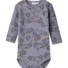 Best Wuppo body i ull/bomull, silver filigree Ullbody Og Ullgensere Baby | Ullbodyer Baby Gutt