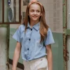 Outlet jeans bluse til barn, Blue Jeans T-skjorte Jente 8-16 År | T-skjorter & Singleter Jente