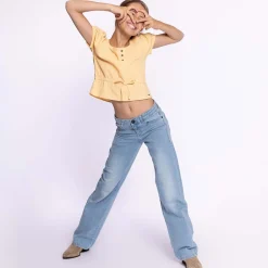 Sale wide leg jeans til barn, Blue Jeans Bukser Jente 8-16 År | Bukser Baby Gutt