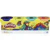Outlet plastelina 4-Pack - navy, gul, grønn og orange Hobby Og Kreativitet