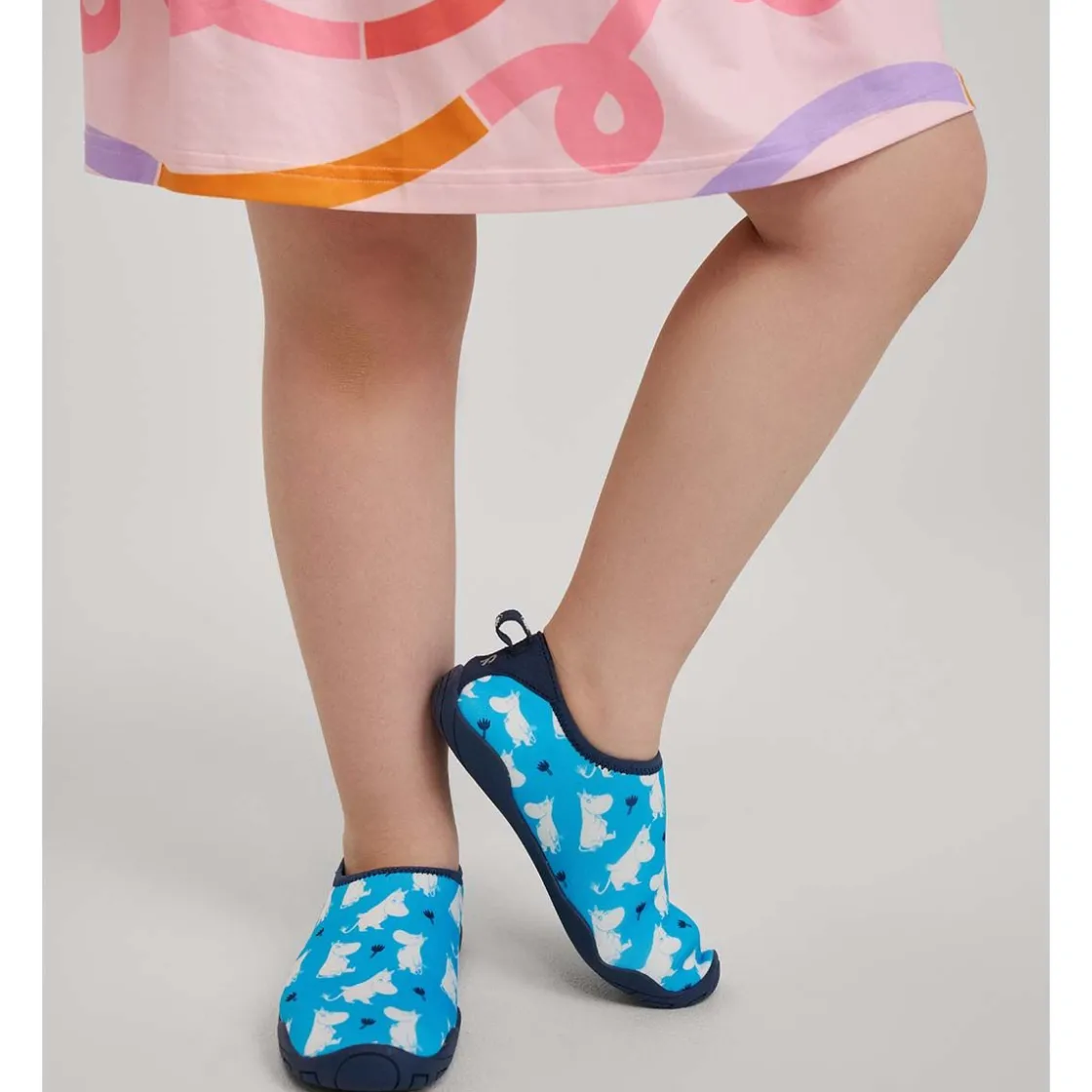 Discount Reima Moomin Lean badesko til barn, Turquoise Blue Sandaler Og Badesko