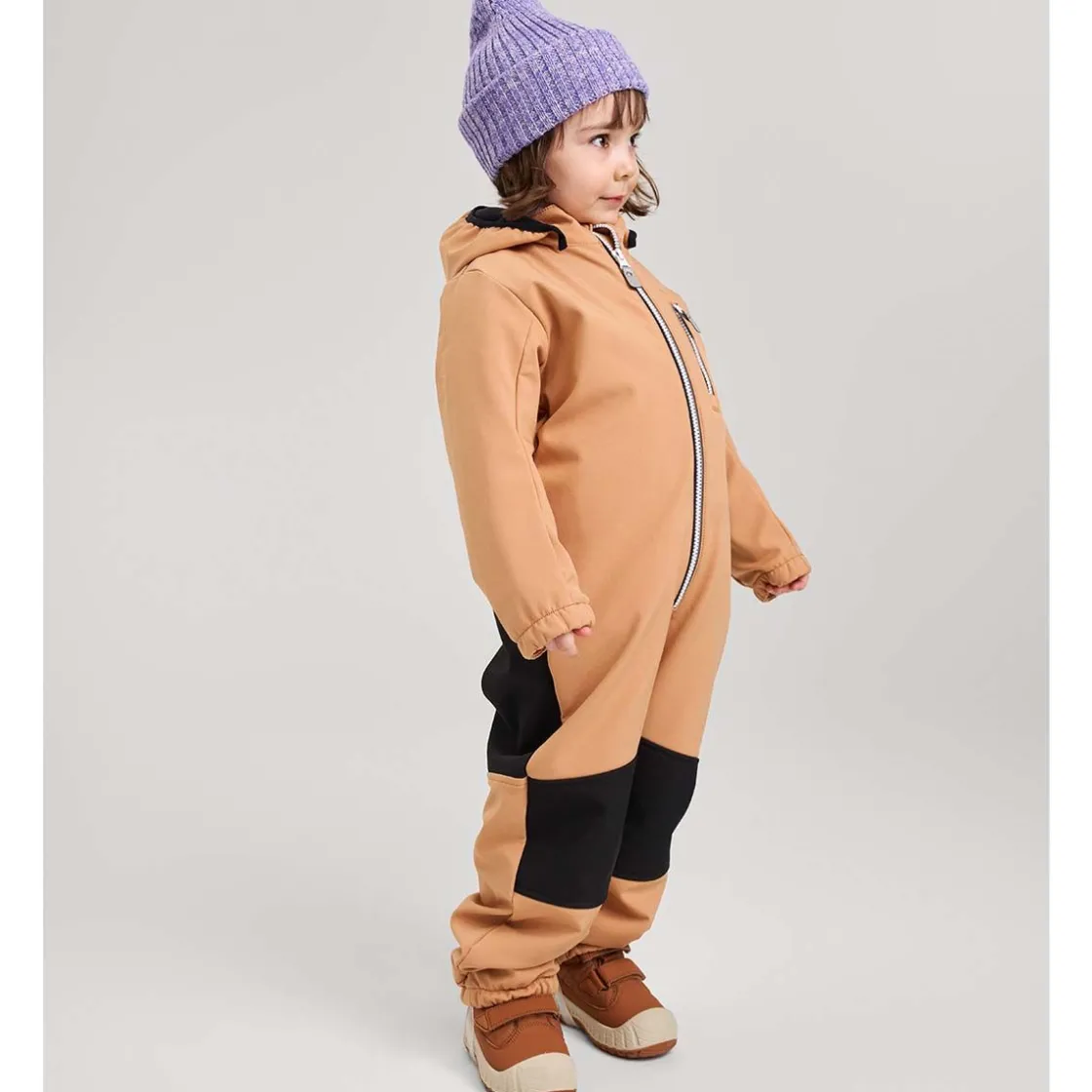 Discount Nurmes softshelldress til barn, Peanut Brown Parkdresser & Vinterdresser Barn