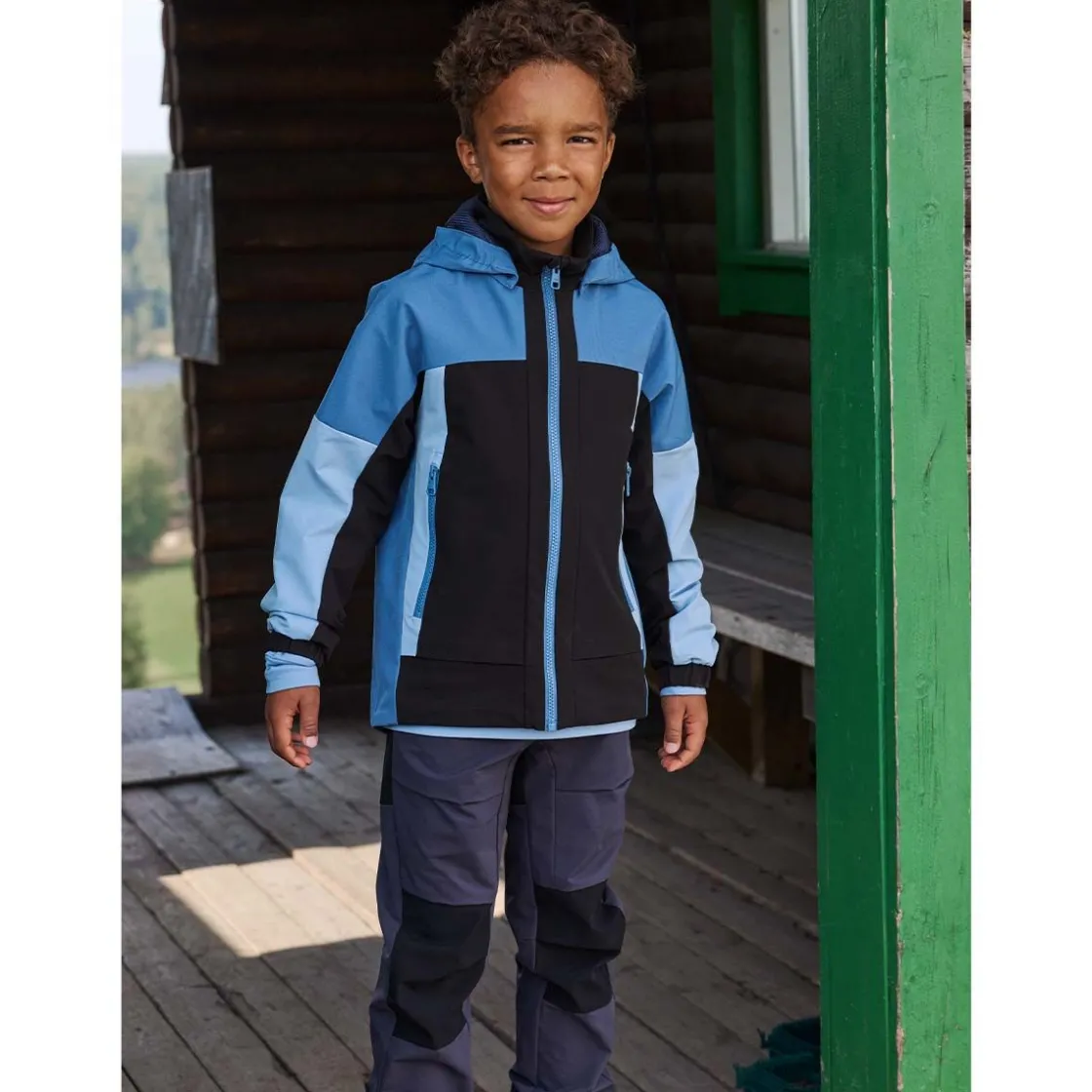 New Vaeltaa skallbukse til barn, Soft Black Ytterbukse Barn