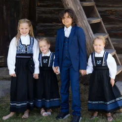 Fashion Kristin bunad / Festdrakt til jente med skjorte, blå Bunader / Festdrakter Barn | Bunader / Festdrakter Jente