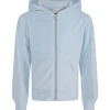 Clearance Hermine velour hettjakke til barn, Ice Blue Gensere Jente 8-16 År | Gensere & Overdeler Gutt