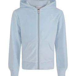 Clearance Hermine velour hettjakke til barn, Ice Blue Gensere Jente 8-16 År | Gensere & Overdeler Gutt
